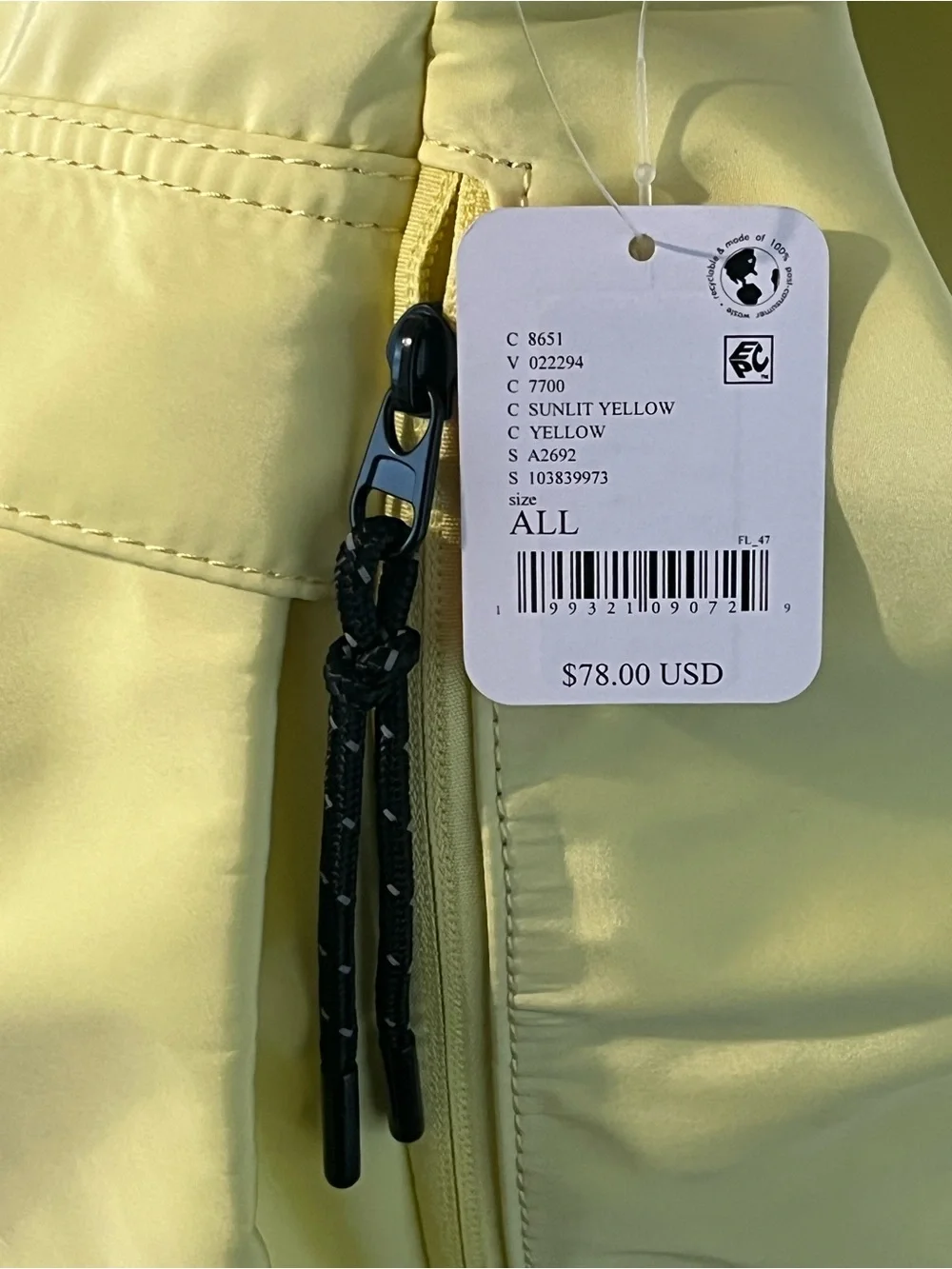 NWT Free People Ego Boost Mega Bucket Bag Sunlit Yellow FP Movement - Picture 8 of 8